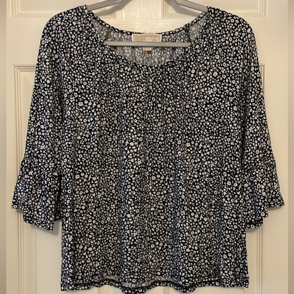 Michael Kors Floral Peasant Blouse
